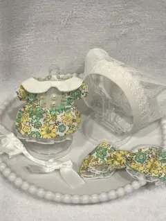 ぬい服 (10~11cm) ◾︎フラワー×バブーシュカ◾︎
