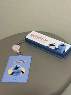 パペットスンスンバレンタイン限定ペンケースとICカードケースのセット