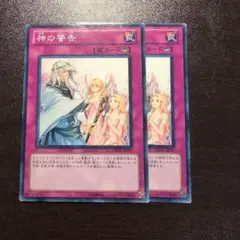遊戯王 神の警告 drev ノーマル 2枚 初版 ゲートボール