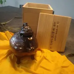 銅製 高岡銅器 香炉 三足 仏具 伝統工芸品 - メルカリ