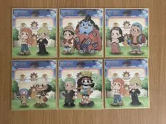 ワンピース　ミルキーコラボ　色紙　6枚セット　ONE PIECE
