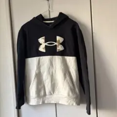 Under Armour ColdGear パーカー YXL 黒/白