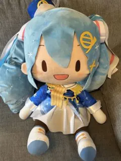 初音ミク 2020 雪ミク どでかジャンボふわふわぬいぐるみ ジャンク