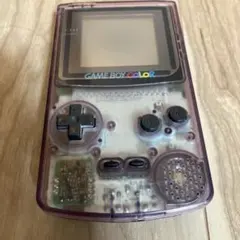 ゲームボーイカラー本体　パープルスケルトン【動作確認済み】※音声だけ出ません。