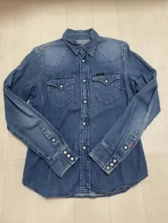 ヒステリックグラマー　デニムブルー ウエスタンシャツ 長袖