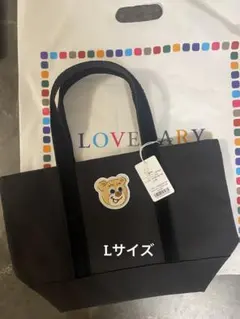 完売品 大人気 オールドテディ ワッペントートバッグ 小 ブラック 新作