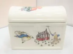 ◆wedgwood ピーターラビット トレジャーボックス 旧刻印 小物入のサムネイル
