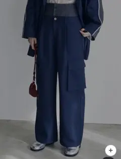 AMERI VINTAGE 美品　ネイビー ワークパンツ