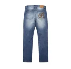 明*ラ様 Black Eye patchEmblem buggy jeans 3のサムネイル