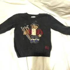 ポロベア　ニット　黒　ラルフローレン
