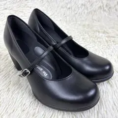 美品 Re:getA リゲッタ ストラップ パンプス 黒
