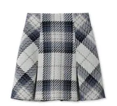 【美品】SNIDELスナイデル ロービングチェックミニスカートS
