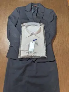 リクルートスーツ+新品PERSON'S ドレスシャツ付き