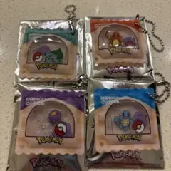コメダ珈琲店 ポケモン アクリルチャーム キーホルダー 4個セット　豆菓子風