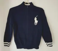 Polo Ralph Lauren ジップアップニット ネイビー 4