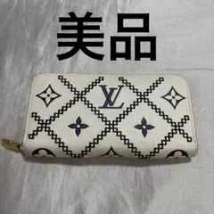 【美品】LOUIS VUITTON モノグラムアンプラントブロデリージッピー