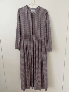 極美品 IÉNAブラックMノースリーブロングワンピース定価¥23,100(税込