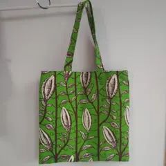 アフリカ布トートバッグ（ハンドメイド）