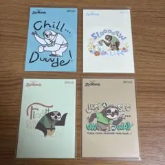 ズートピア　エポック　4枚セット　フラッシュ