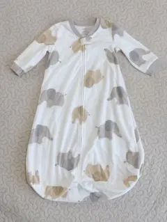 【新品】Carter’s フリーススリーパー 70 75 ゾウ柄 寝冷え防止