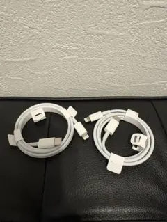 2個　Apple純正 USB-C to Lightning ケーブル
