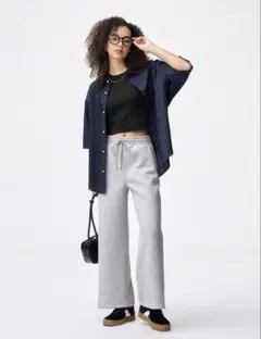 【GU】パフスウェットバギーパンツ（標準丈）