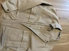 ZARA Gジャン風 ワークジャケット ベージュ L オーバーシャツ