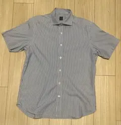 BEAMS F ロンドンストライプ 半袖シャツ Lのサムネイル
