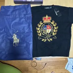 【新品タグ付き】LAUREN RALPH LAUREN エンブレム柄 ニットのサムネイル