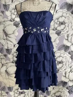 最終値下げ AIMER ドレス(ネイビーブルー系)