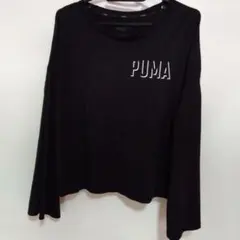 PUMA ブラック 長袖Tシャツ M