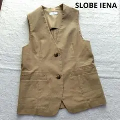 美品　2024 SLOBE IENA フレンチリネンコットンベスト　ベージュ