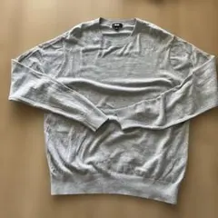 UNIQLO メリノクルーネックセーター グレー Ｍ