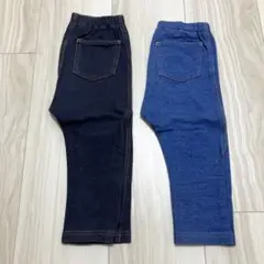 ユニクロ　レギンス　10分丈　80