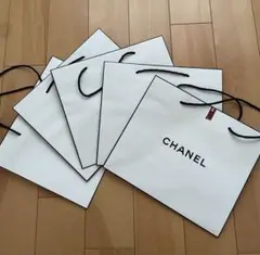 シャネル コスメ CHANEL 化粧品 ショップ袋 5枚セット ショッパー