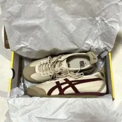 OnitsukaTiger MEXICO66 SD VINベージュ/バーガンディ