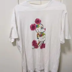 ミッキーマウス 花柄 Tシャツ