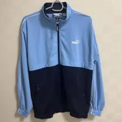 PUMA トラックジャケット ライトブルー ネイビーのサムネイル