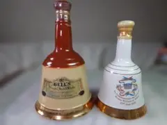 【未開封】BELL'S スコッチウイスキー 43%　茶ベルとホワイトベルのサムネイル
