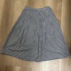 チェックスカート ひざ丈スカート