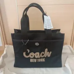 COACH CARGO TOTE 42 ブラックトートバッグ
