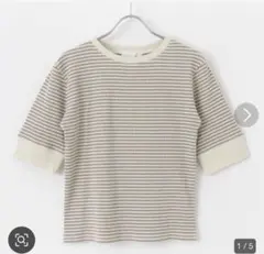 SENSE OF PLACE ボーダー クルーネック Tシャツ