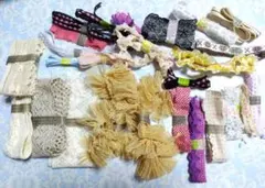 レースリボンセット 多色 まとめ売り 手芸 ハンドメイド レース まとめて
