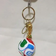 ワールドカップ サッカーボール トロフィー キーホルダー