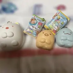 すみっコぐらし ふわもち！すみっコパン キーホルダー　　3点セット