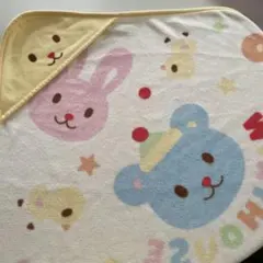 MIKI HOUSE フード付きおくるみ ブランケット　ミキハウス