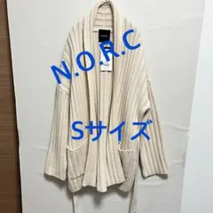1874 N.O.R.C ノーク ガウンカーディガン ホワイト S 新品のサムネイル