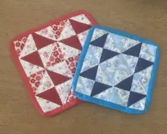 パッチワーク⭐️ミニタペストリー　２個セット