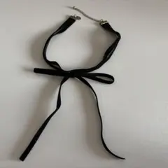 ブラック ベルベット リボン チョーカー