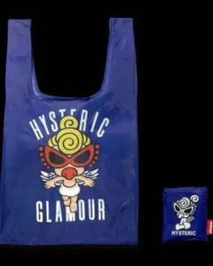 ヒステリックミニ エコバッグ　エンジェル　ポップアップ　天使　青